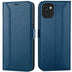 Samsung Galaxy A03 Klapphülle im Lederlook mit RFID Block in Blau
