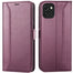 Samsung Galaxy A03 Klapphülle im Lederlook mit RFID Block in Lila