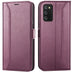 Samsung Galaxy A03s Klapphülle im Lederlook mit RFID Block in Lila