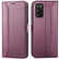Samsung Galaxy A03s Klapphülle im Lederlook mit RFID Block in Lila