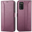 Samsung Galaxy A03s Klapphülle im Lederlook mit RFID Block in Lila