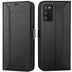 Samsung Galaxy A03s Klapphülle im Lederlook mit RFID Block in Schwarz