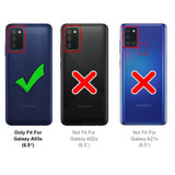 Samsung Galaxy A03s Klapphülle im Lederlook mit RFID Block in Schwarz