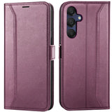 Samsung Galaxy A05s Klapphülle im Lederlook mit RFID Block in Lila