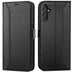 Samsung Galaxy A14 4G / 5G Klapphülle im Lederlook mit RFID Block in Schwarz