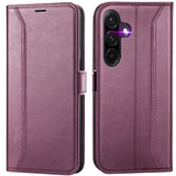 Samsung Galaxy A17 5G Klapphülle im Lederlook mit RFID Block in Lila