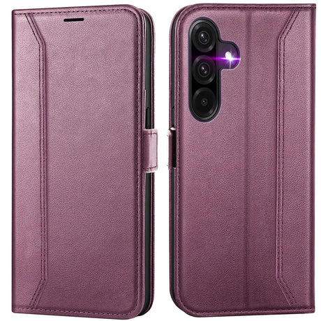 Samsung Galaxy A17 5G Klapphülle im Lederlook mit RFID Block in Lila