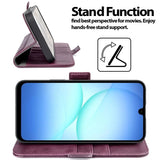 Samsung Galaxy A17 5G Klapphülle im Lederlook mit RFID Block in Lila