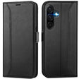 Samsung Galaxy A17 5G Klapphülle im Lederlook mit RFID Block in Schwarz