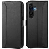 Samsung Galaxy A17 5G Klapphülle im Lederlook mit RFID Block in Schwarz
