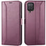 Samsung Galaxy A22 4G / M32 / M22 Klapphülle im Lederlook mit RFID Block in Lila