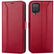 Samsung Galaxy A22 4G / M32 / M22 Klapphülle im Lederlook mit RFID Block in Rot