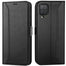 Samsung Galaxy A22 4G / M32 / M22 Klapphülle im Lederlook mit RFID Block in Schwarz