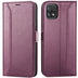 Samsung Galaxy A22 5G Klapphülle im Lederlook mit RFID Block in Lila