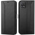 Samsung Galaxy A22 5G Klapphülle im Lederlook mit RFID Block in Schwarz