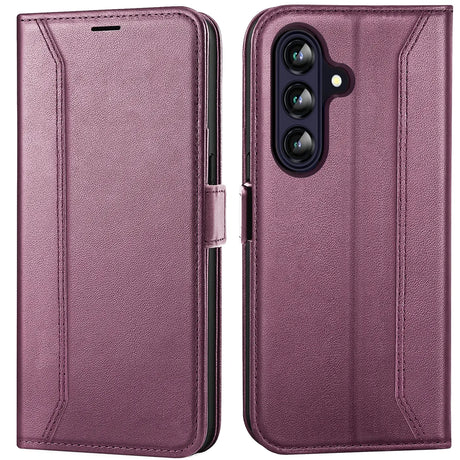 Samsung Galaxy A26 5G Klapphülle im Lederlook mit RFID Block in Lila