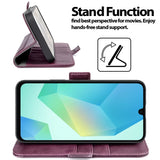 Samsung Galaxy A26 5G Klapphülle im Lederlook mit RFID Block in Lila