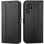 Samsung Galaxy A32 5G Klapphülle im Lederlook mit RFID Block in Schwarz