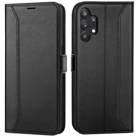 Samsung Galaxy A32 5G Klapphülle im Lederlook mit RFID Block in Schwarz
