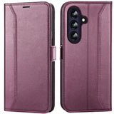 Samsung Galaxy A37 5G Klapphülle im Lederlook mit RFID Block in Lila