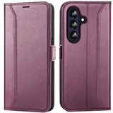 Samsung Galaxy A56 5G Klapphülle im Lederlook mit RFID Block in Lila