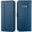 Samsung Galaxy S10e Klapphülle im Lederlook mit RFID Block in Blau
