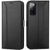 Samsung Galaxy S20 FE Klapphülle im Lederlook mit RFID Block in Schwarz