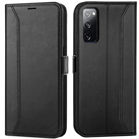 Samsung Galaxy S20 FE Klapphülle im Lederlook mit RFID Block in Schwarz