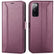 Samsung Galaxy S20 Klapphülle im Lederlook mit RFID Block in Lila