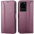 Samsung Galaxy S20 Ultra Klapphülle im Lederlook mit RFID Block in Lila