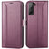 Samsung Galaxy S22 Plus Klapphülle im Lederlook mit RFID Block in Lila