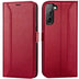 Samsung Galaxy S22 Plus Klapphülle im Lederlook mit RFID Block in Rot