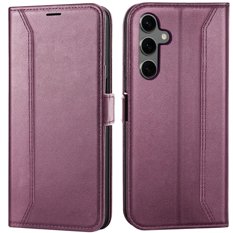 Samsung Galaxy S23 FE Klapphülle im Lederlook mit RFID Block in Lila