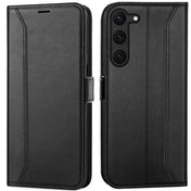 Samsung Galaxy S23 Plus Klapphülle im Lederlook mit RFID Block in Schwarz