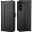 Samsung Galaxy S23 Klapphülle im Lederlook mit RFID Block in Schwarz