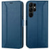 Samsung Galaxy S23 Ultra Klapphülle im Lederlook mit RFID Block in Blau