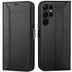 Samsung Galaxy S23 Ultra Klapphülle im Lederlook mit RFID Block in Schwarz