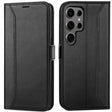 Samsung Galaxy S24 Ultra Klapphülle im Lederlook mit RFID Block in Schwarz