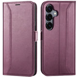 Samsung Galaxy S26 Plus Klapphülle im Lederlook mit RFID Block in Lila