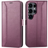 Samsung Galaxy S26 Ultra Klapphülle im Lederlook mit RFID Block in Lila