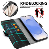Samsung Galaxy S26 Ultra Klapphülle im Lederlook mit RFID Block in Schwarz