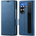 Samsung Galaxy Z Fold 7 Klapphülle im Lederlook mit RFID Block in Blau