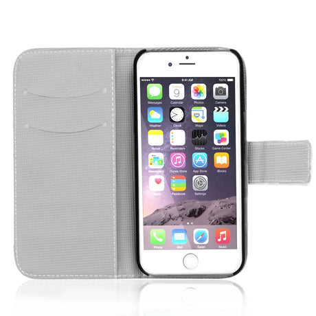 Klapphülle mit buntem Motivdesign für iPhone 7 Plus / 8 Plus – mit Kartenfach und Magnetverschluss