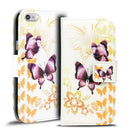 Klapphülle mit buntem Motivdesign für iPhone 7 Plus / 8 Plus – mit Kartenfach und Magnetverschluss