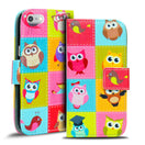 Klapphülle mit buntem Motivdesign für iPhone 7 Plus / 8 Plus – mit Kartenfach und Magnetverschluss