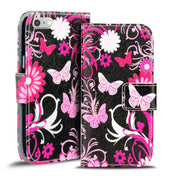 Klapphülle mit buntem Motivdesign für iPhone 7 Plus / 8 Plus – mit Kartenfach und Magnetverschluss