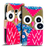 Klapphülle mit buntem Motivdesign für Samsung Galaxy S3 Mini – mit Kartenfach und Magnetverschluss