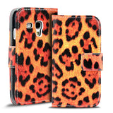 Klapphülle mit buntem Motivdesign für Samsung Galaxy S3 Mini – mit Kartenfach und Magnetverschluss