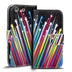 Klapphülle mit buntem Motivdesign für Sony Xperia M5 – mit Kartenfach und Magnetverschluss