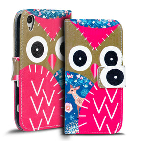 Klapphülle mit buntem Motivdesign für Sony Xperia Z3 – mit Kartenfach und Magnetverschluss